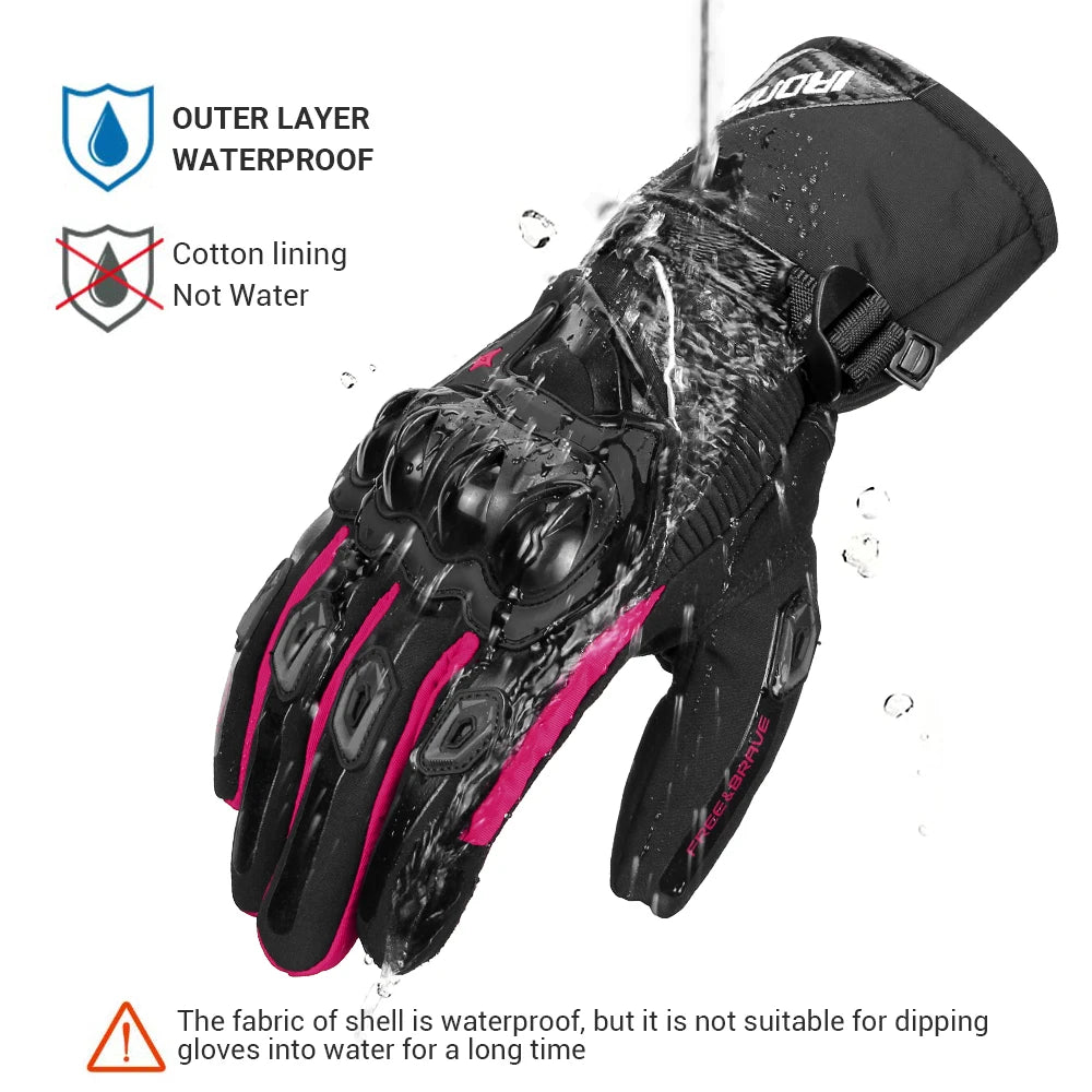 Motorbike Riding Gloves Reflective - GlowStreet