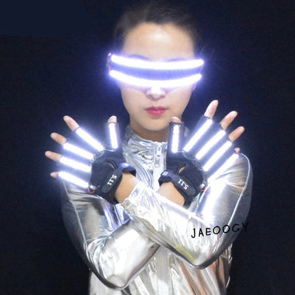 LED Glowing Gloves with Fluorescent Show - GlowStreet