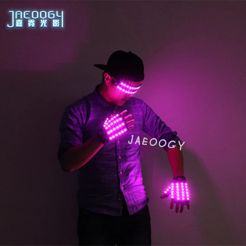 LED Glowing Gloves with Fluorescent Show - GlowStreet