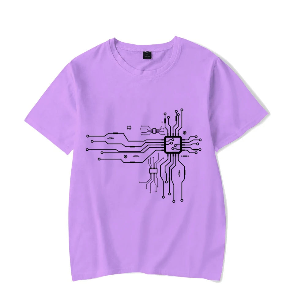 CPU Heart Print Classic Shirt - GlowStreet