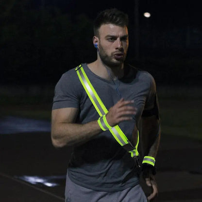 Reflective Adjustable Running Belts - GlowStreet