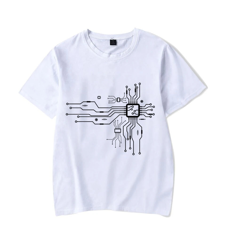 CPU Heart Print Classic Shirt - GlowStreet