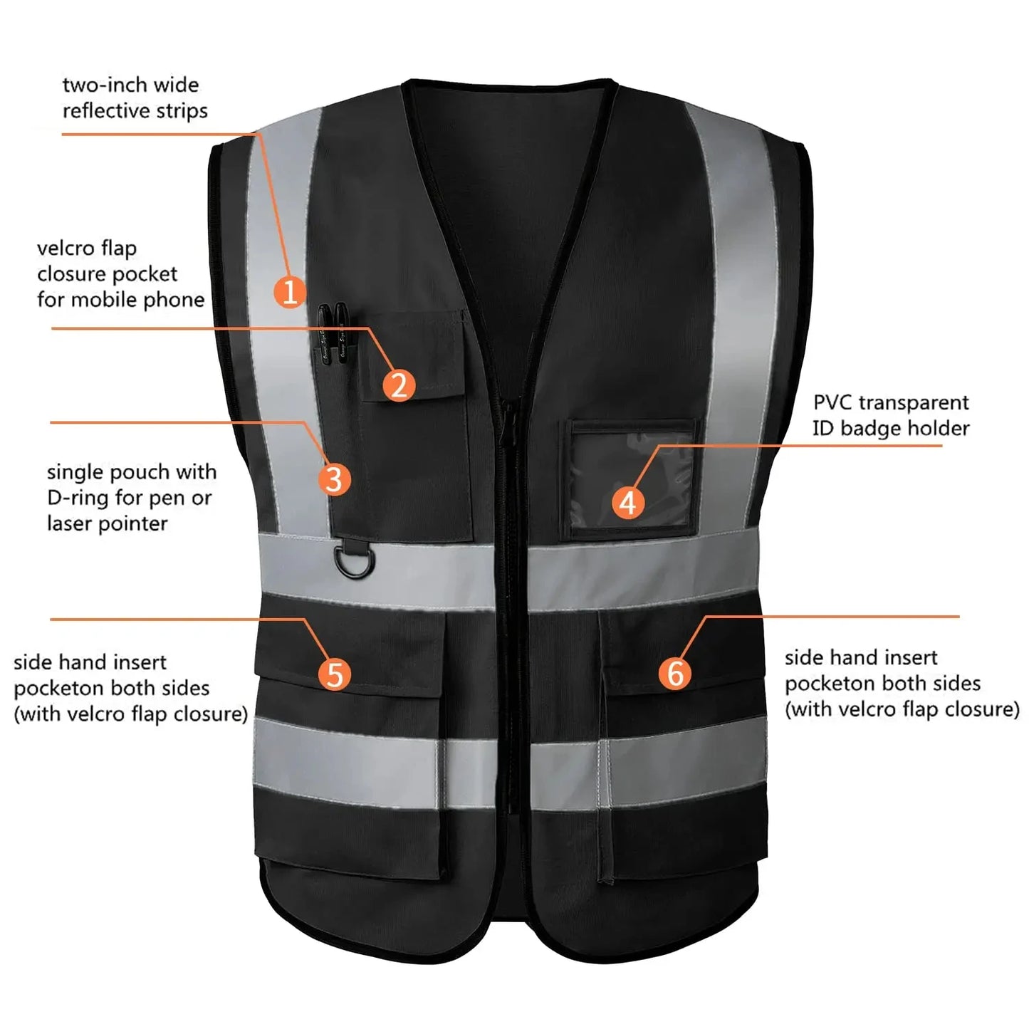 Reflective Safety Vest - GlowStreet