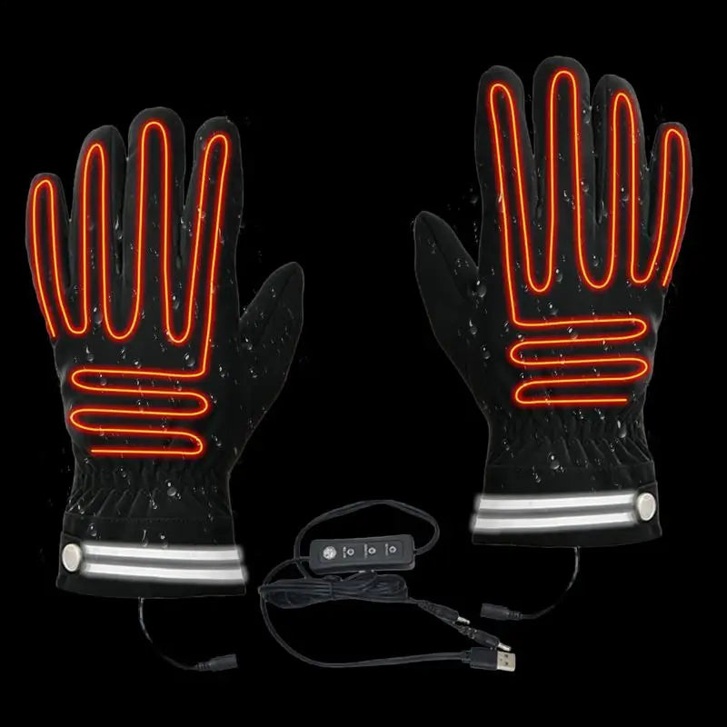 Reflective Mittens Black Gloves - GlowStreet