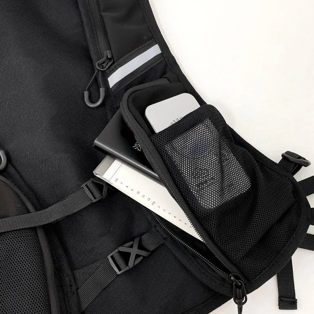 Reflective Storage Backpack Vest - GlowStreet