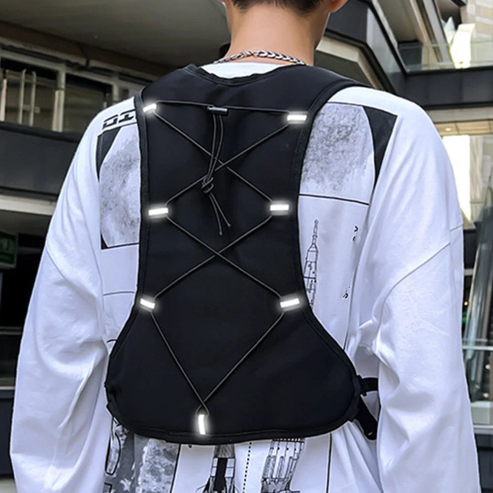 Reflective Storage Backpack Vest - GlowStreet