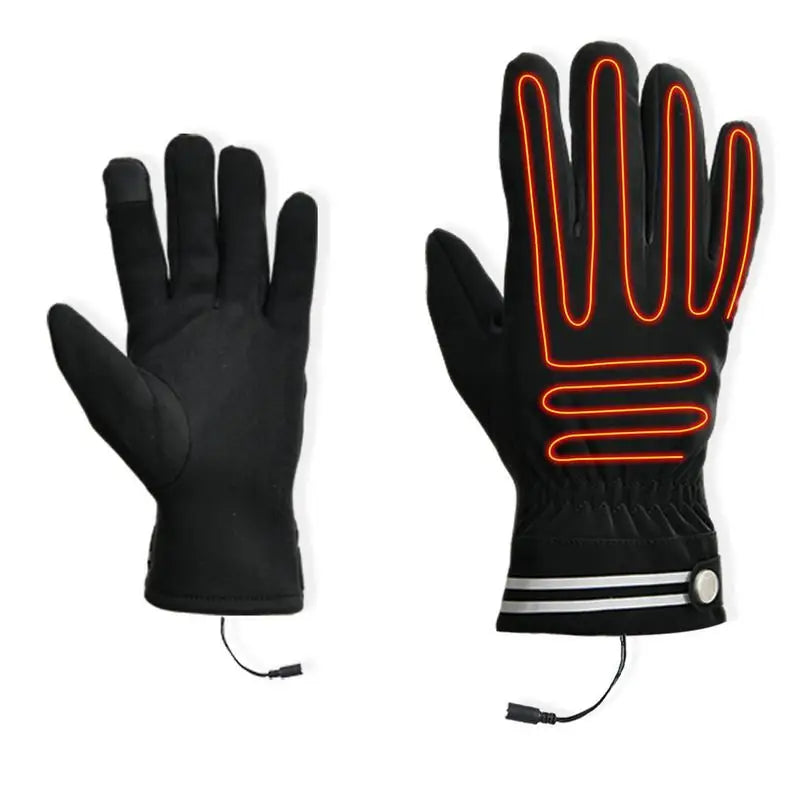 Reflective Mittens Black Gloves - GlowStreet