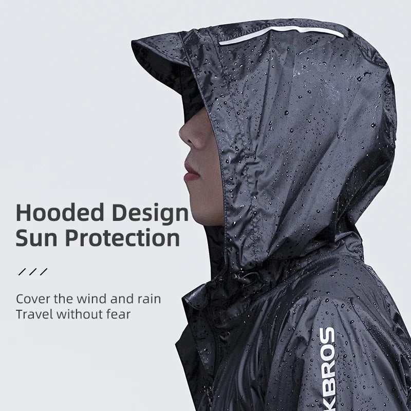 Breathable Reflective Hooded Raincoat - GlowStreet