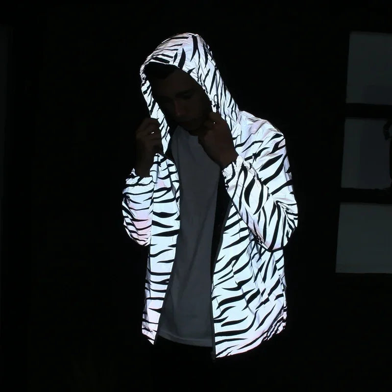 Leopard Zebra Reflective Jacket - GlowStreet