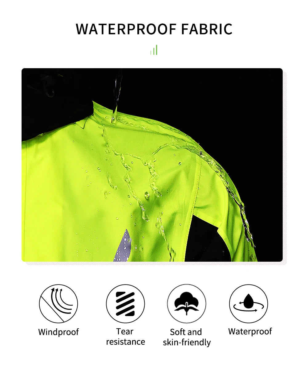 Reflective Raincoat Hooded Jackets - GlowStreet