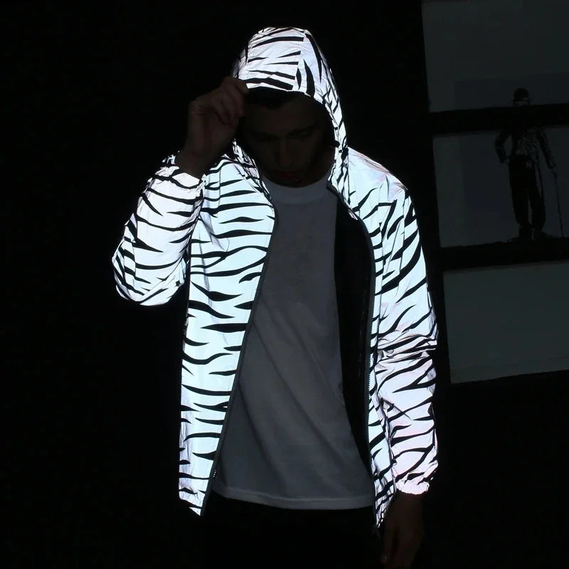 Leopard Zebra Reflective Jacket - GlowStreet