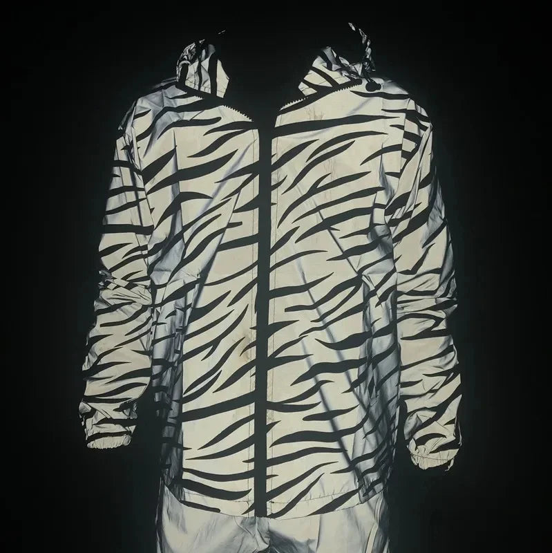 Leopard Zebra Reflective Jacket - GlowStreet