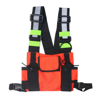 Chest Rig Bag Reflective Vest - GlowStreet