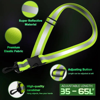 Reflective Adjustable Running Belts - GlowStreet