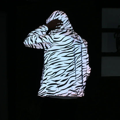 Leopard Zebra Reflective Jacket - GlowStreet