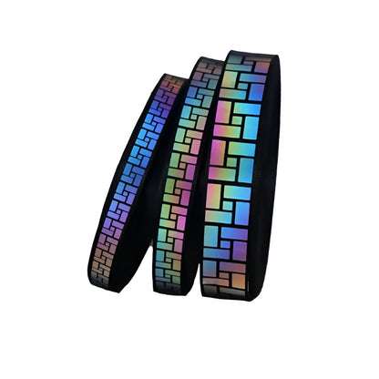 High Visibility Rainbow Reflective Webbing - GlowStreet