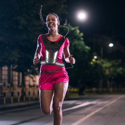 Reflective Running Backpack Belt - GlowStreet