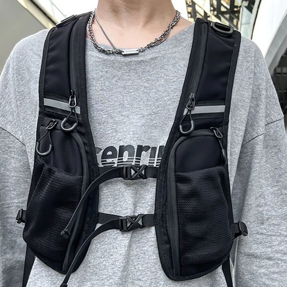 Reflective Storage Backpack Vest - GlowStreet